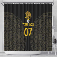 Mexico Football Custom Shower Curtain Viva Mexicana Aztec Inspired