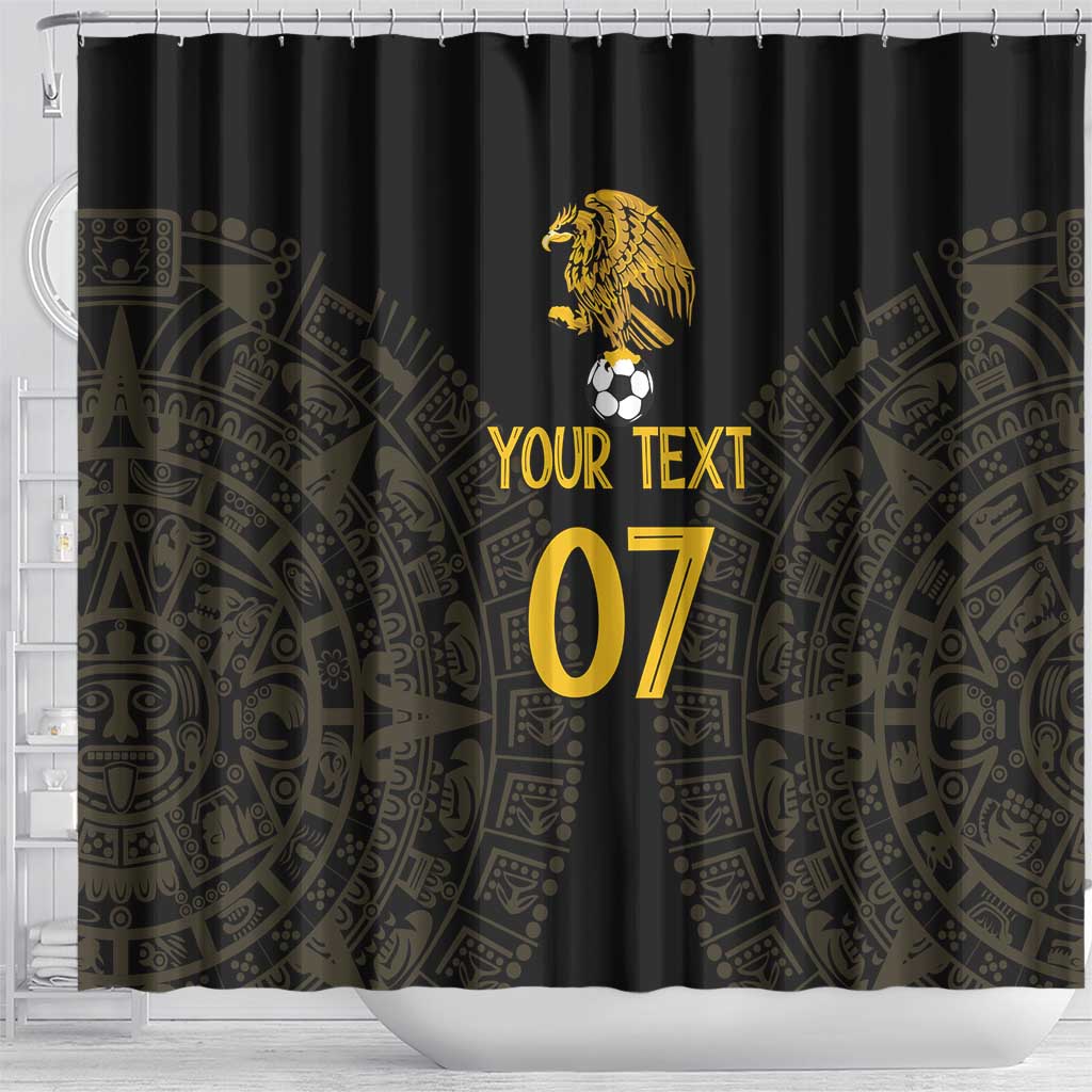 Mexico Football Custom Shower Curtain Viva Mexicana Aztec Inspired