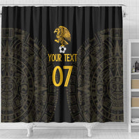 Mexico Football Custom Shower Curtain Viva Mexicana Aztec Inspired