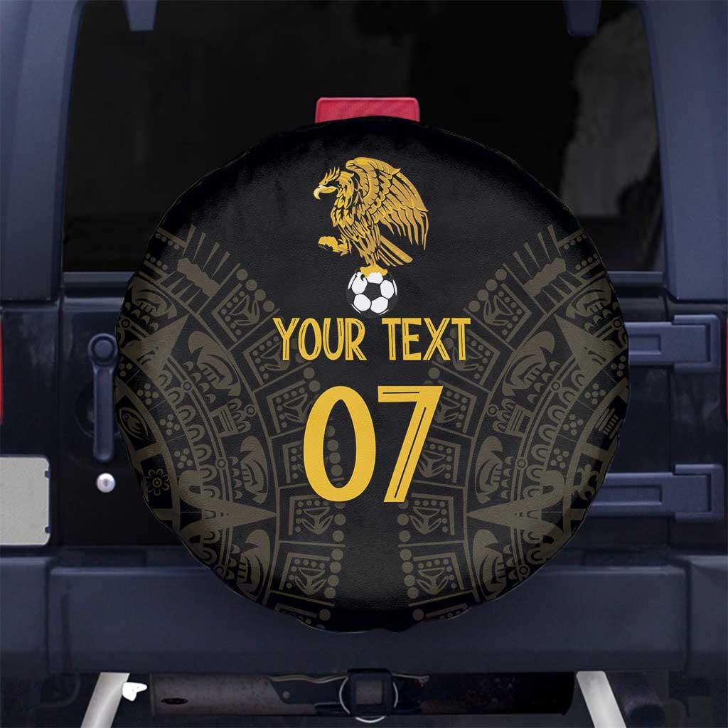 Mexico Football Custom Spare Tire Cover Viva Mexicana Aztec Inspired