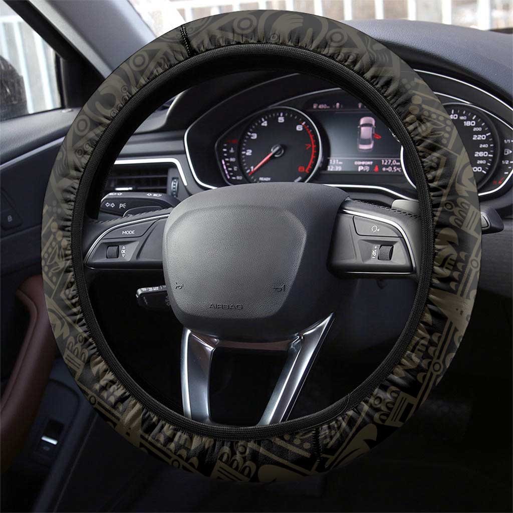 Mexico Football Steering Wheel Cover Viva Mexicana Aztec Inspired