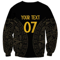 Mexico Football Custom Sweatshirt Viva Mexicana Aztec Inspired