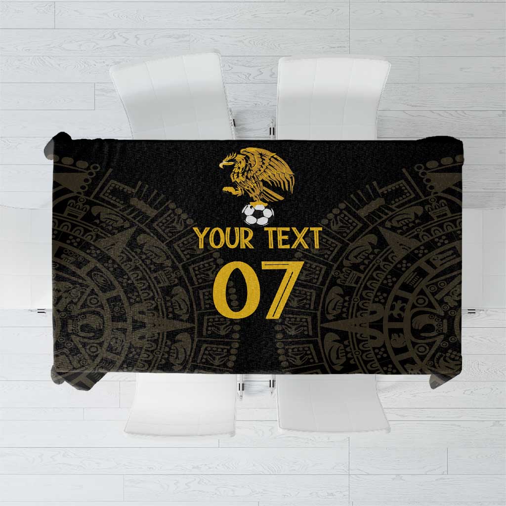 Mexico Football Custom Tablecloth Viva Mexicana Aztec Inspired