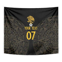 Mexico Football Custom Tapestry Viva Mexicana Aztec Inspired