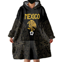 Mexico Football Custom Wearable Blanket Hoodie Viva Mexicana Aztec Inspired