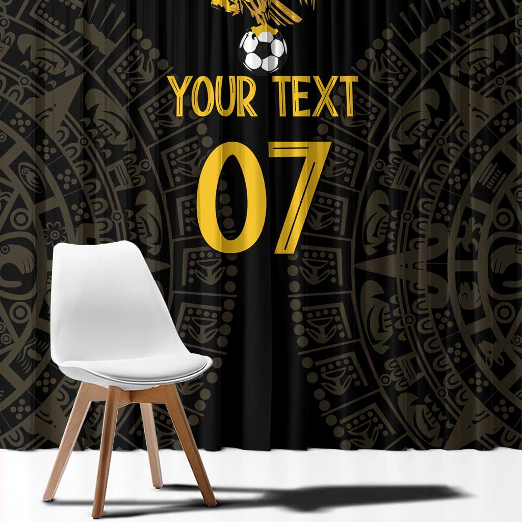 Mexico Football Custom Window Curtain Viva Mexicana Aztec Inspired