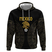 Mexico Football Custom Zip Hoodie Viva Mexicana Aztec Inspired