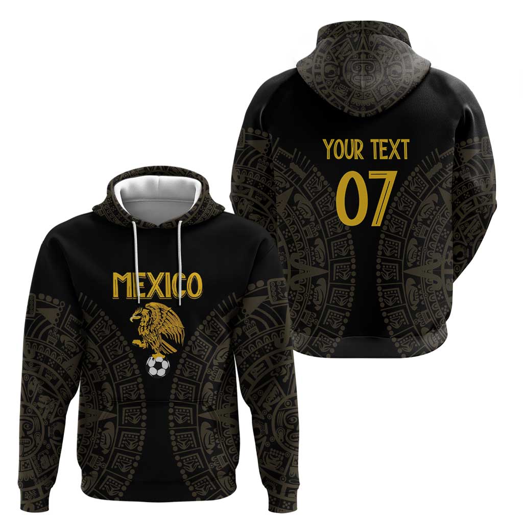 Mexico Football Custom Zip Hoodie Viva Mexicana Aztec Inspired