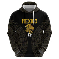 Mexico Football Custom Zip Hoodie Viva Mexicana Aztec Inspired