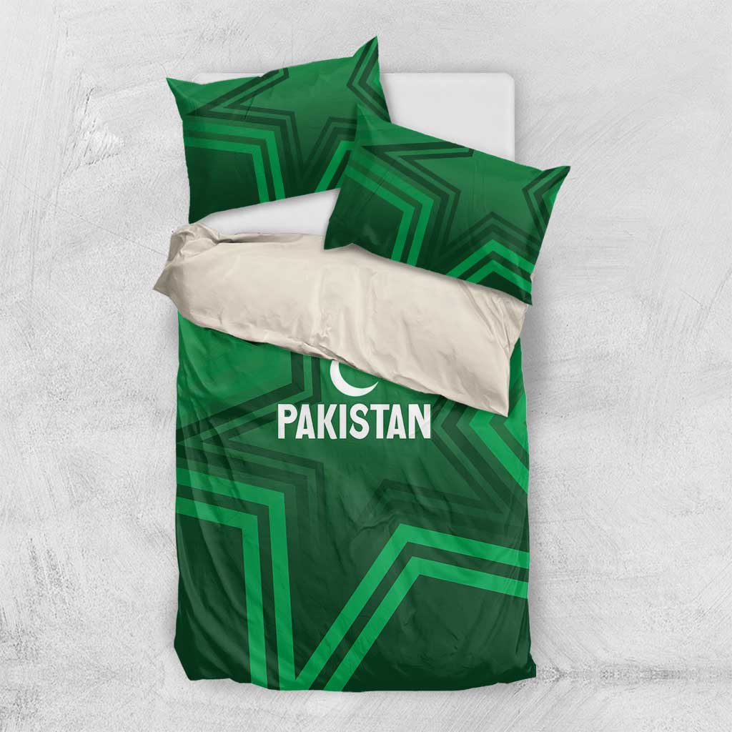 Pakistan Cricket World Cup 2024 Bedding Set Star Jersey Inspired LT7 - Wonder Print Shop