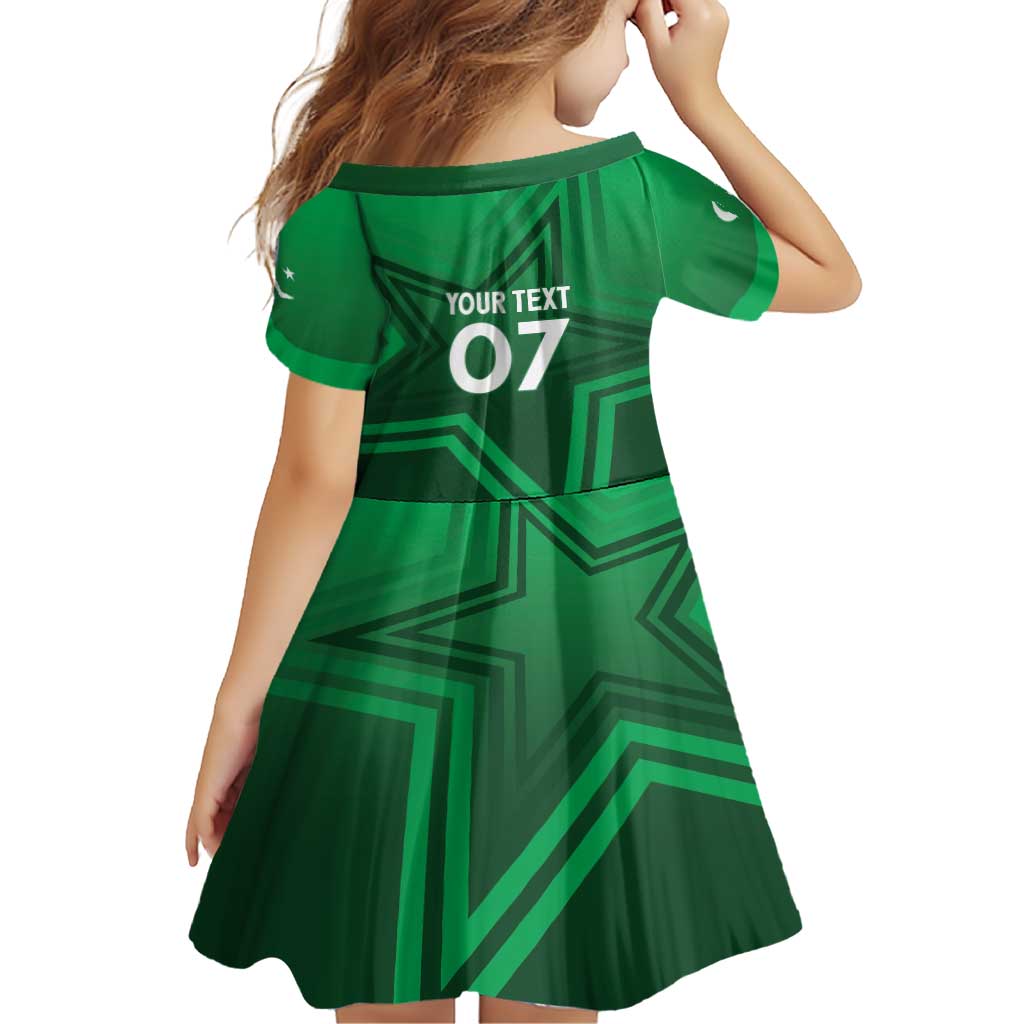 Pakistan Cricket World Cup 2024 Family Matching Short Sleeve Bodycon Dress and Hawaiian Shirt Star Jersey Inspired - Wonder Print Shop
