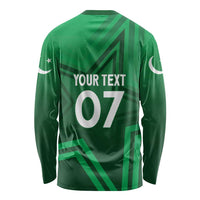 Pakistan Cricket World Cup 2024 Long Sleeve Shirt Star Jersey Inspired - Wonder Print Shop