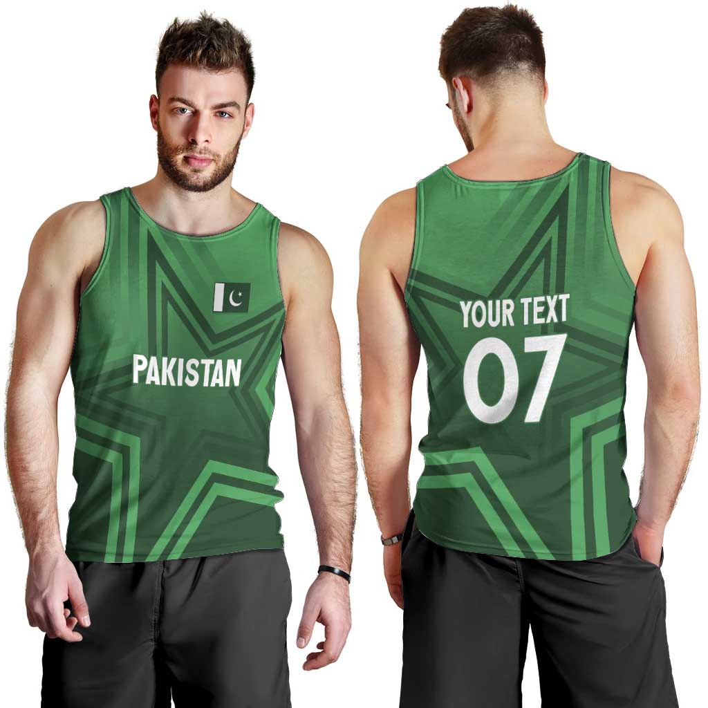 Pakistan Cricket World Cup 2024 Men Tank Top Star Jersey Inspired - Wonder Print Shop