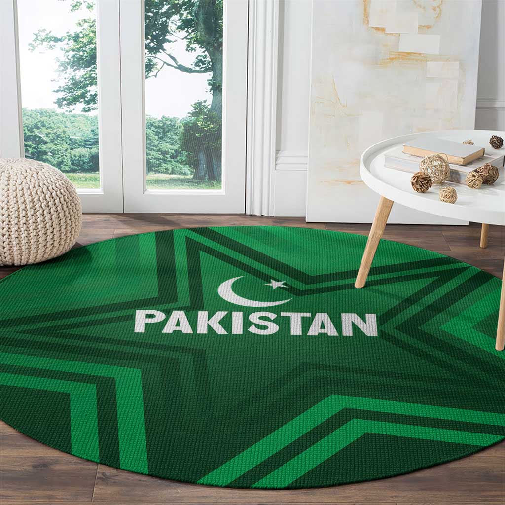 Pakistan Cricket World Cup 2024 Round Carpet Star Jersey Inspired