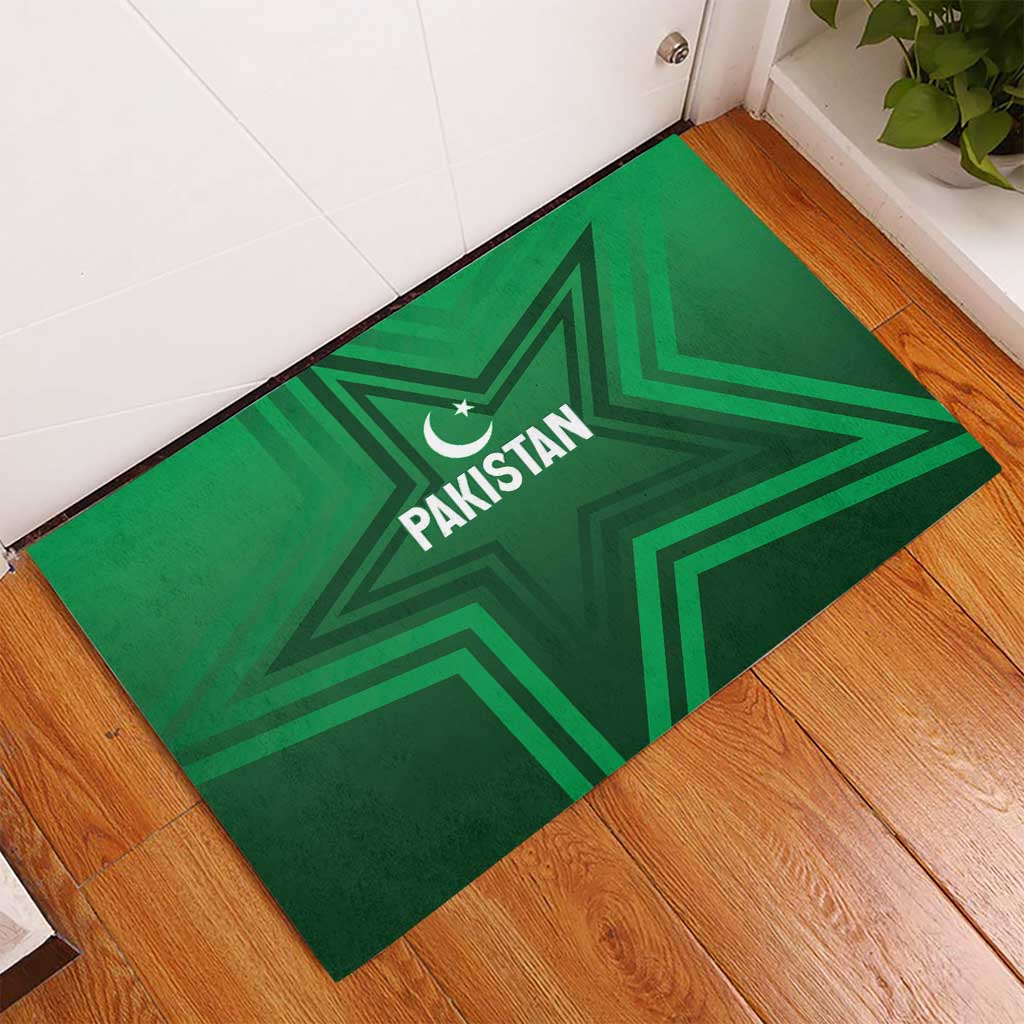 Pakistan Cricket World Cup 2024 Rubber Doormat Star Jersey Inspired - Wonder Print Shop