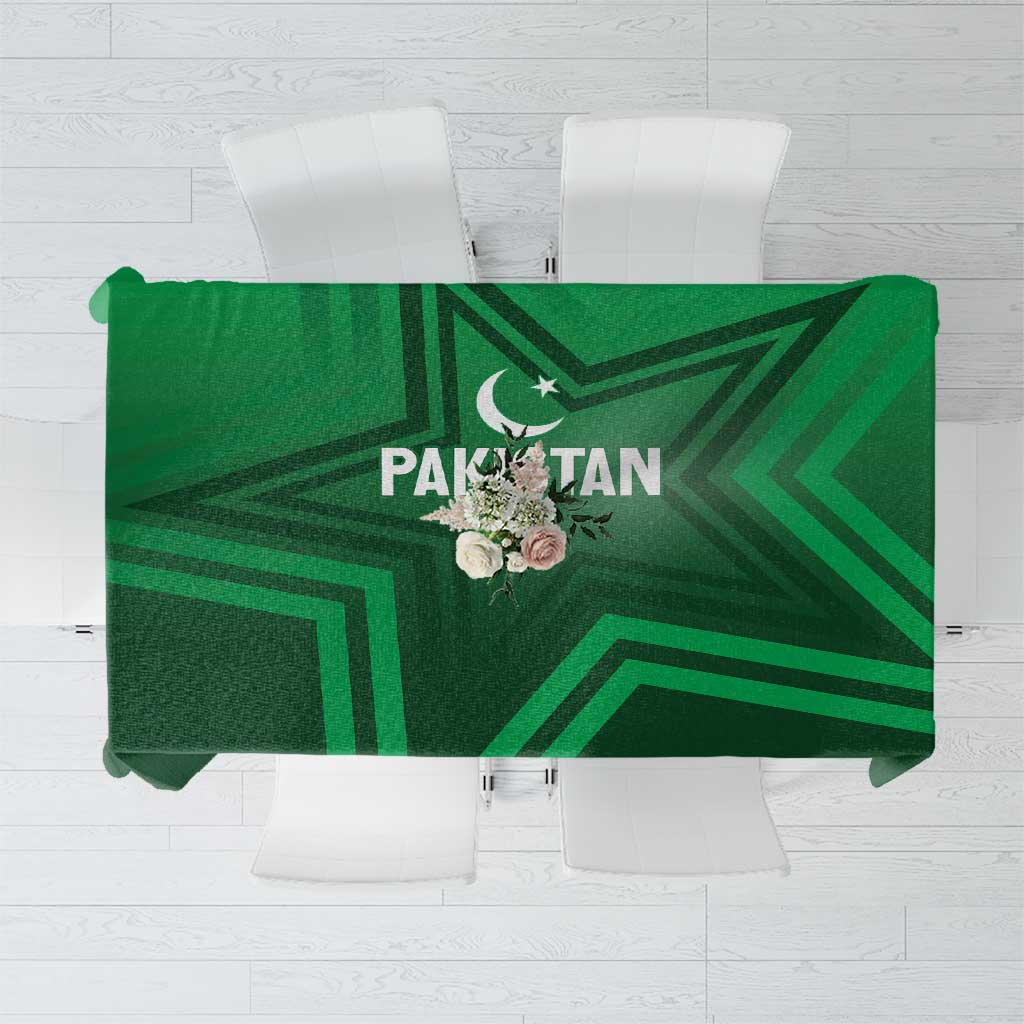 Pakistan Cricket World Cup 2024 Tablecloth Star Jersey Inspired - Wonder Print Shop