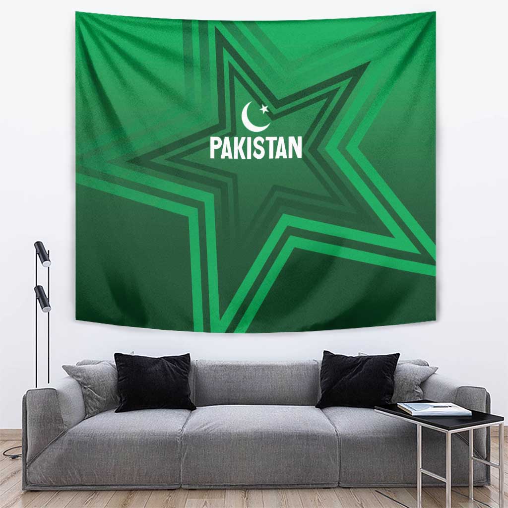 Pakistan Cricket World Cup 2024 Tapestry Star Jersey Inspired - Wonder Print Shop
