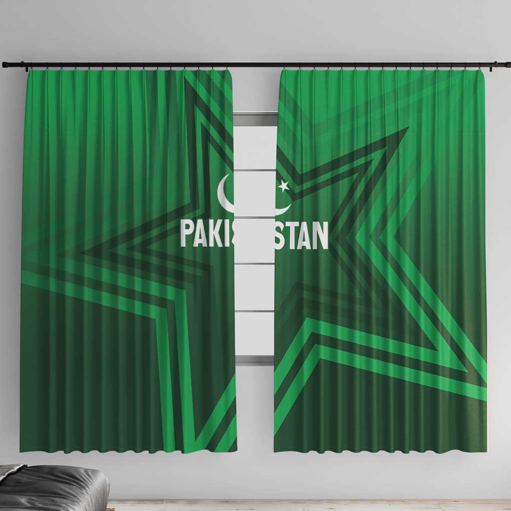 Pakistan Cricket World Cup 2024 Window Curtain Star Jersey Inspired - Wonder Print Shop