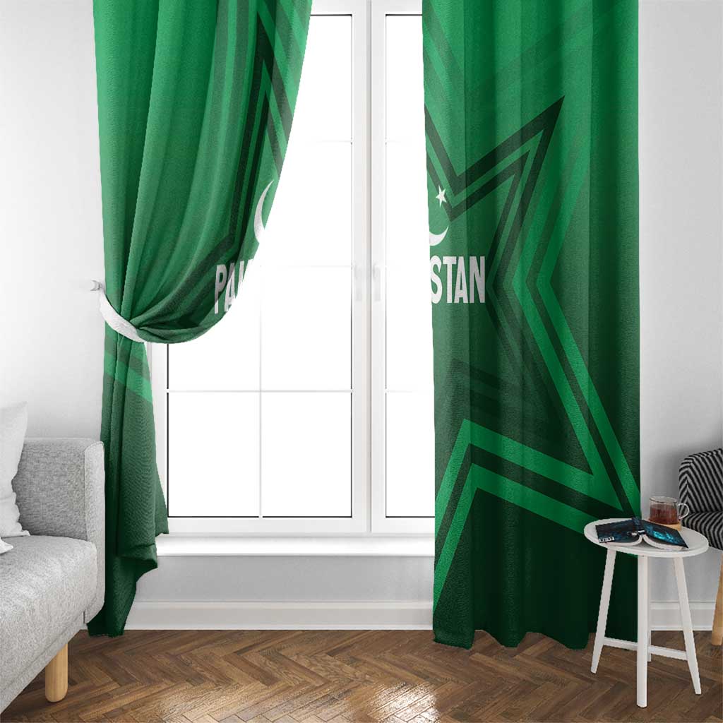 Pakistan Cricket World Cup 2024 Window Curtain Star Jersey Inspired - Wonder Print Shop
