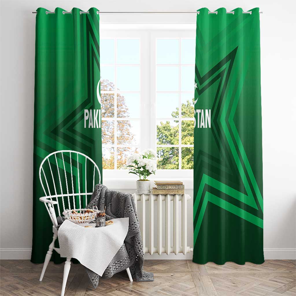 Pakistan Cricket World Cup 2024 Window Curtain Star Jersey Inspired - Wonder Print Shop
