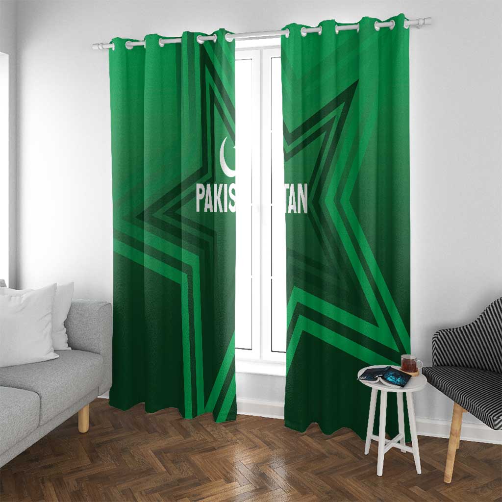 Pakistan Cricket World Cup 2024 Window Curtain Star Jersey Inspired - Wonder Print Shop