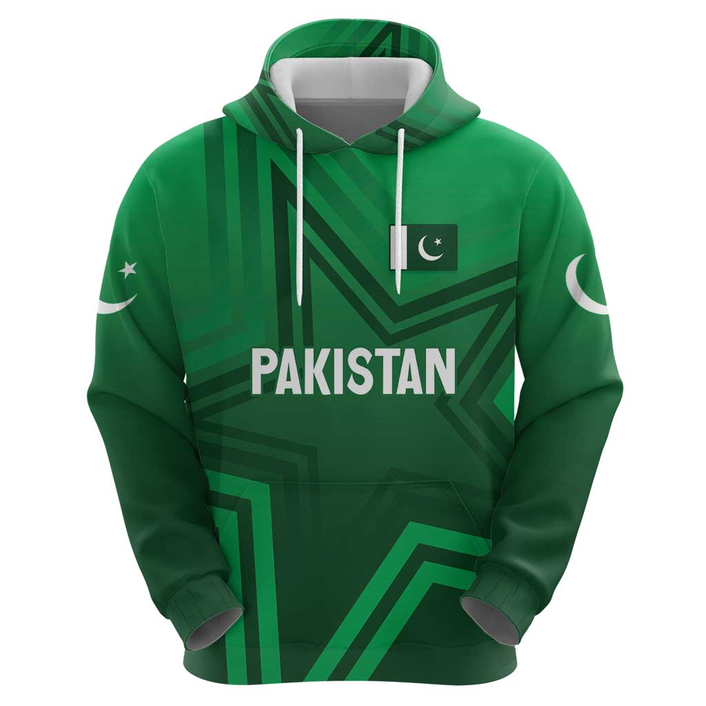 Pakistan Cricket World Cup 2024 Zip Hoodie Star Jersey Inspired - Wonder Print Shop