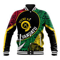 Personalised Vanuatu Baseball Jacket Independence Day Yumi 43 LT7 - Wonder Print Shop