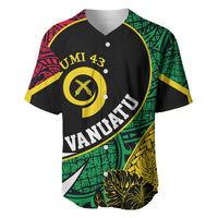 Personalised Vanuatu Baseball Jersey Independence Day Yumi 43 LT7 - Wonder Print Shop