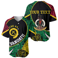 Personalised Vanuatu Baseball Jersey Independence Day Yumi 43 LT7 - Wonder Print Shop