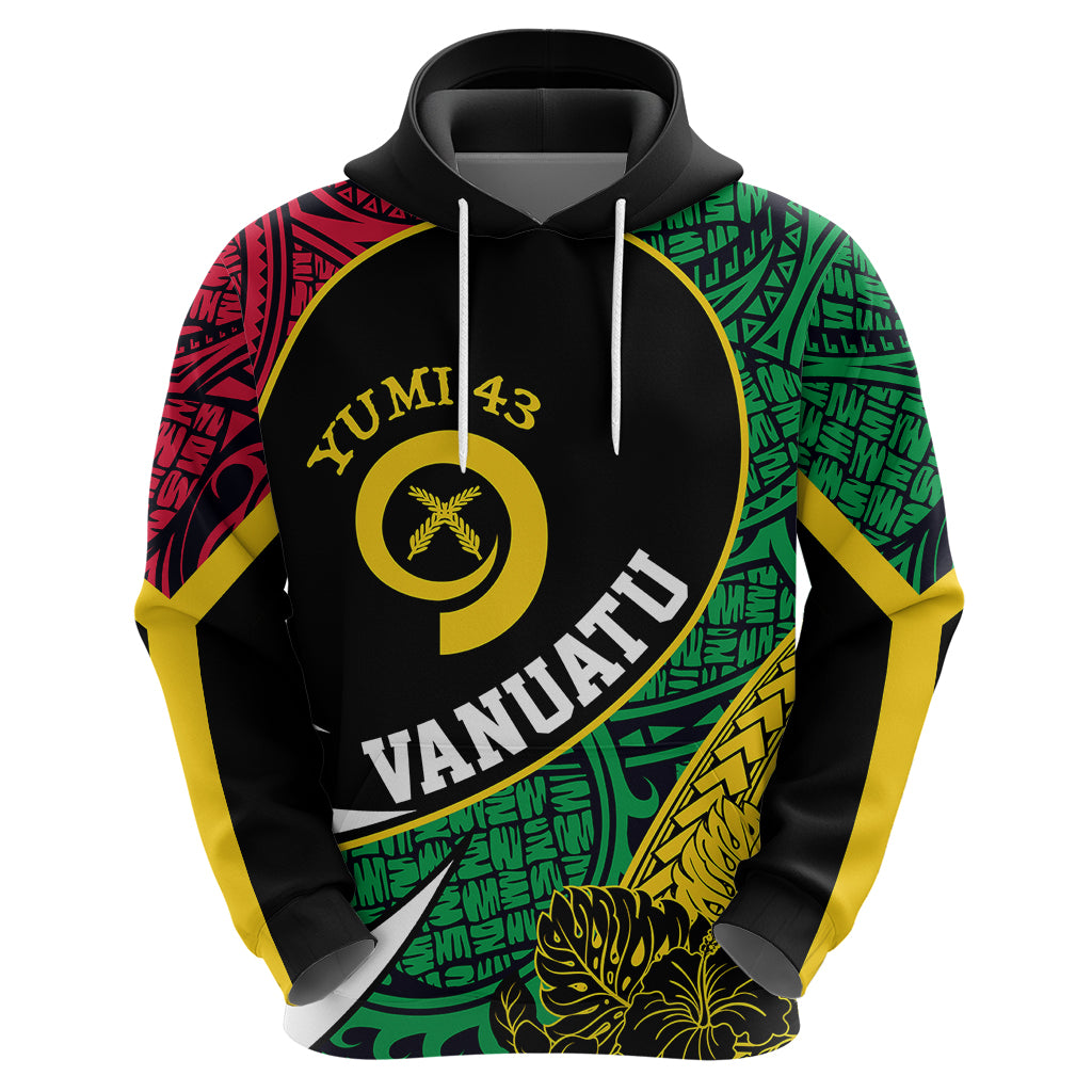 Personalised Vanuatu Hoodie Independence Day Yumi 43 - Wonder Print Shop