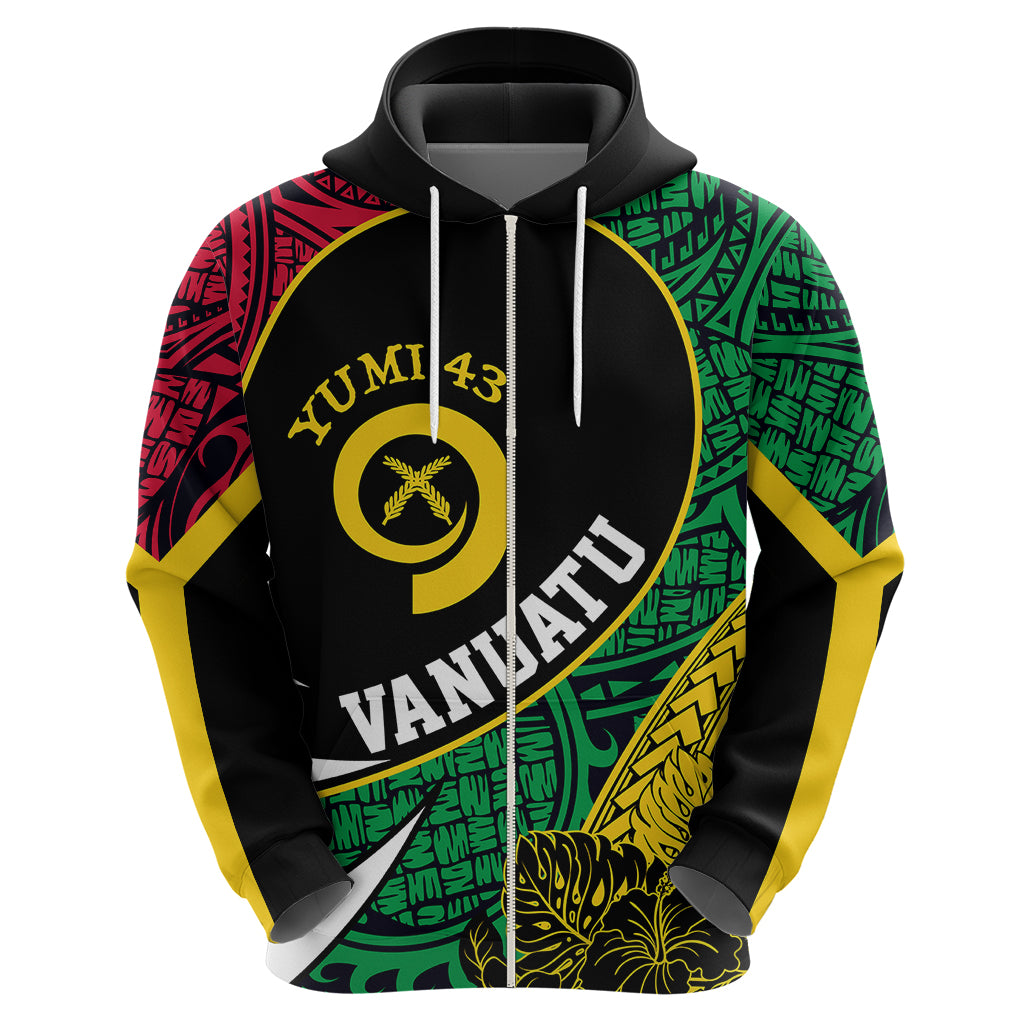 Personalised Vanuatu Hoodie Independence Day Yumi 43 - Wonder Print Shop