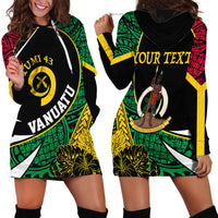 Personalised Vanuatu Hoodie Dress Independence Day Yumi 43 - Wonder Print Shop