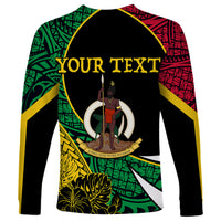 Personalised Vanuatu Long Sleeve Shirt Independence Day Yumi 43 - Wonder Print Shop