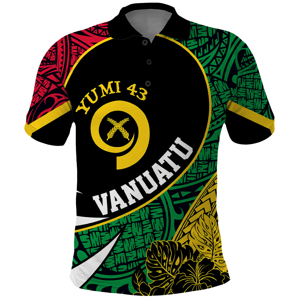 Personalised Vanuatu Polo Shirt Independence Day Yumi 43 - Wonder Print Shop