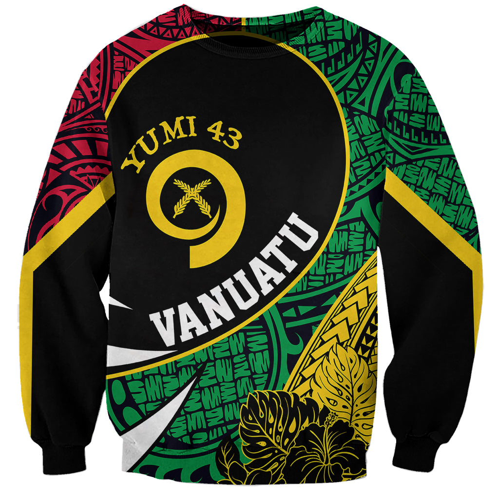 Personalised Vanuatu Sweatshirt Independence Day Yumi 43 - Wonder Print Shop