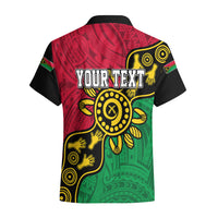 Personalised Vanuatu Hawaiian Shirt Mix Aboriginal Dot Art - Wonder Print Shop