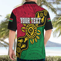 Personalised Vanuatu Hawaiian Shirt Mix Aboriginal Dot Art - Wonder Print Shop