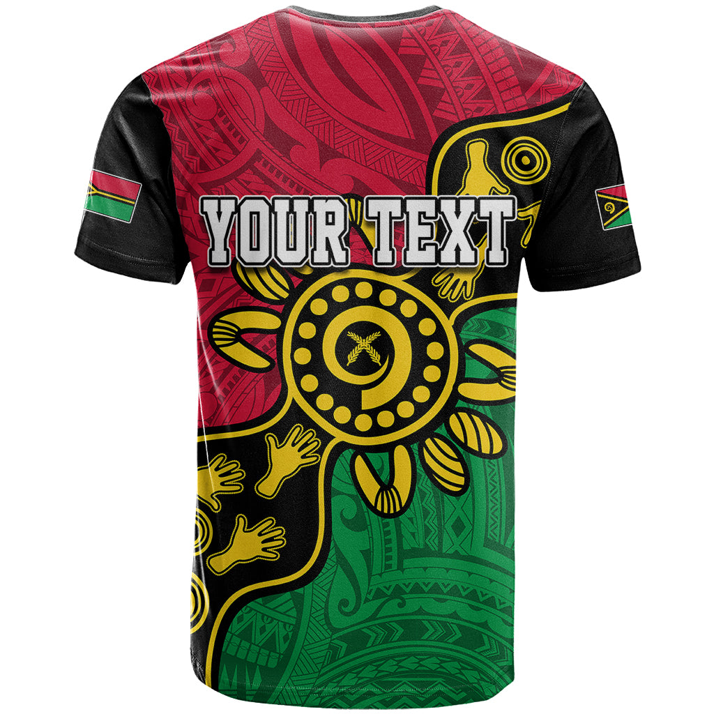 Personalised Vanuatu T Shirt Mix Aboriginal Dot Art - Wonder Print Shop