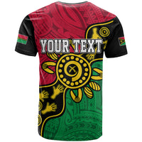 Personalised Vanuatu T Shirt Mix Aboriginal Dot Art - Wonder Print Shop