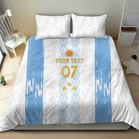 Argentina Football Custom Bedding Set 2024 Albiceleste Grunge LT7 - Wonder Print Shop