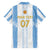 Argentina Football Custom Family Matching Summer Maxi Dress and Hawaiian Shirt 2024 Albiceleste Grunge - Wonder Print Shop