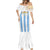 Argentina Football Custom Mermaid Dress 2024 Albiceleste Grunge - Wonder Print Shop