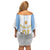 Argentina Football Custom Off Shoulder Short Dress 2024 Albiceleste Grunge - Wonder Print Shop