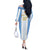 Argentina Football Custom Off The Shoulder Long Sleeve Dress 2024 Albiceleste Grunge - Wonder Print Shop