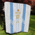 Argentina Football Custom Quilt 2024 Albiceleste Grunge - Wonder Print Shop