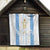 Argentina Football Custom Quilt 2024 Albiceleste Grunge - Wonder Print Shop