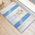 Argentina Football Custom Rubber Doormat 2024 Albiceleste Grunge - Wonder Print Shop