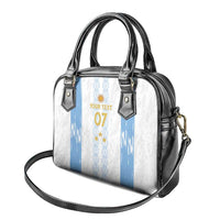 Argentina Football Custom Shoulder Handbag 2024 Albiceleste Grunge