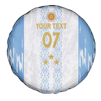 Argentina Football Custom Spare Tire Cover 2024 Albiceleste Grunge - Wonder Print Shop