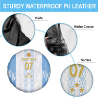 Argentina Football Custom Spare Tire Cover 2024 Albiceleste Grunge - Wonder Print Shop